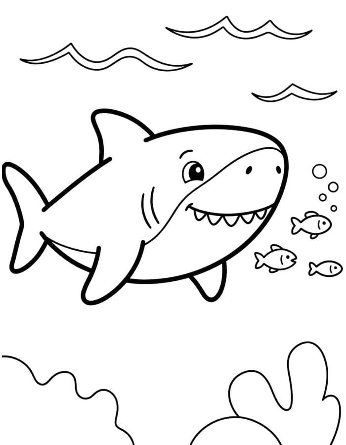 Nakreslete Megalodon k vytisknutí zdarma omalovánka