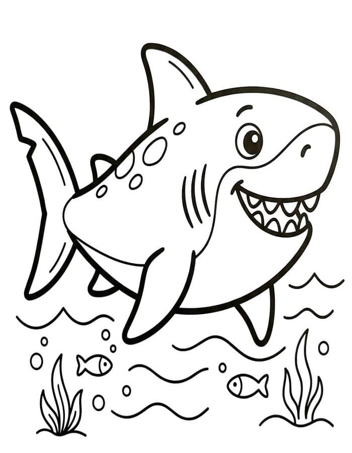 Nakreslete Megalodon zdarma omalovánka
