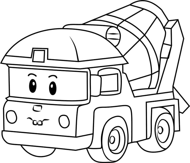 Nakreslete Robocar Poli zdarma snadný omalovánka