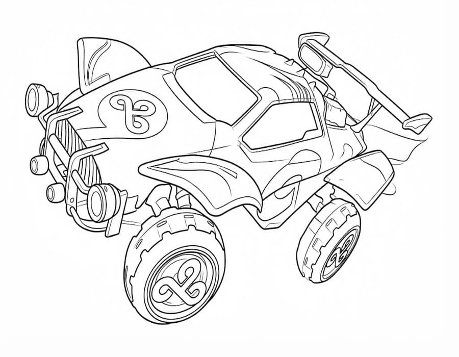 Nakreslete Rocket League prostý omalovánka