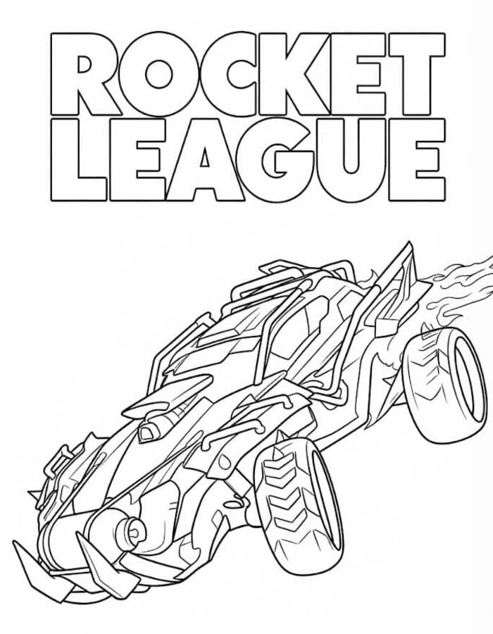 Nakreslete Rocket League snadný omalovánka