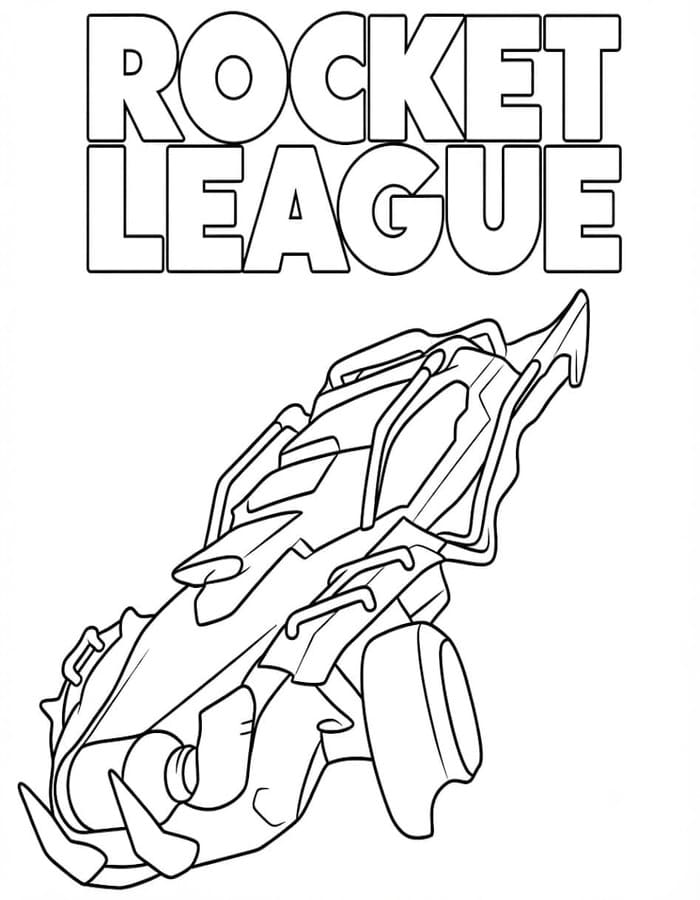 Nakreslete Rocket League tisknutelné omalovánka