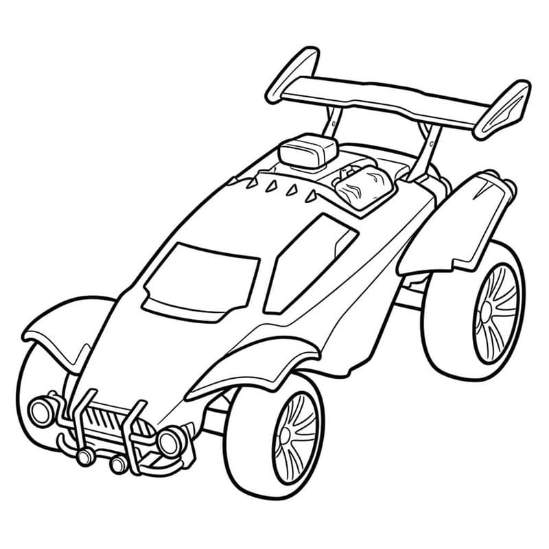 Nakreslete Rocket League zdarma snadný omalovánka