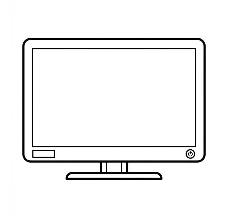 Nakreslete Televize zdarma omalovánka