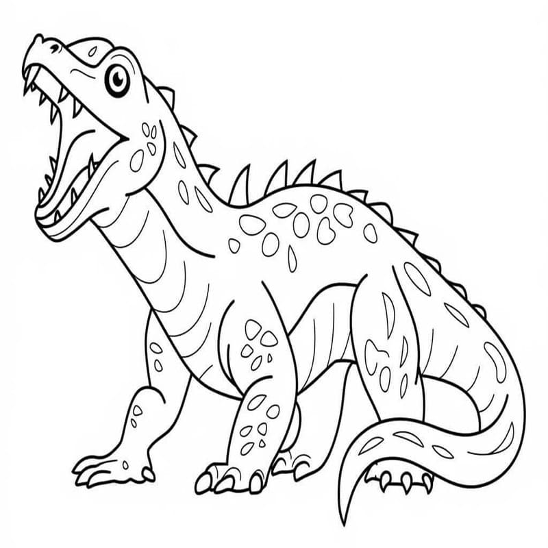 Nakreslete Varan Komodský omalovánka