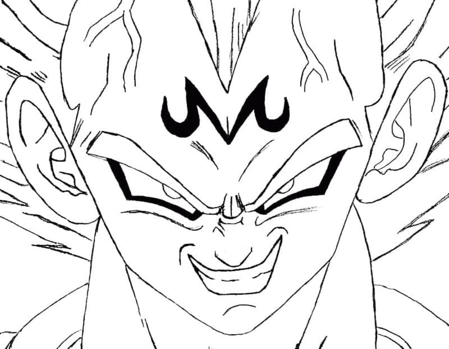Nakreslete Vegeta snadný omalovánka