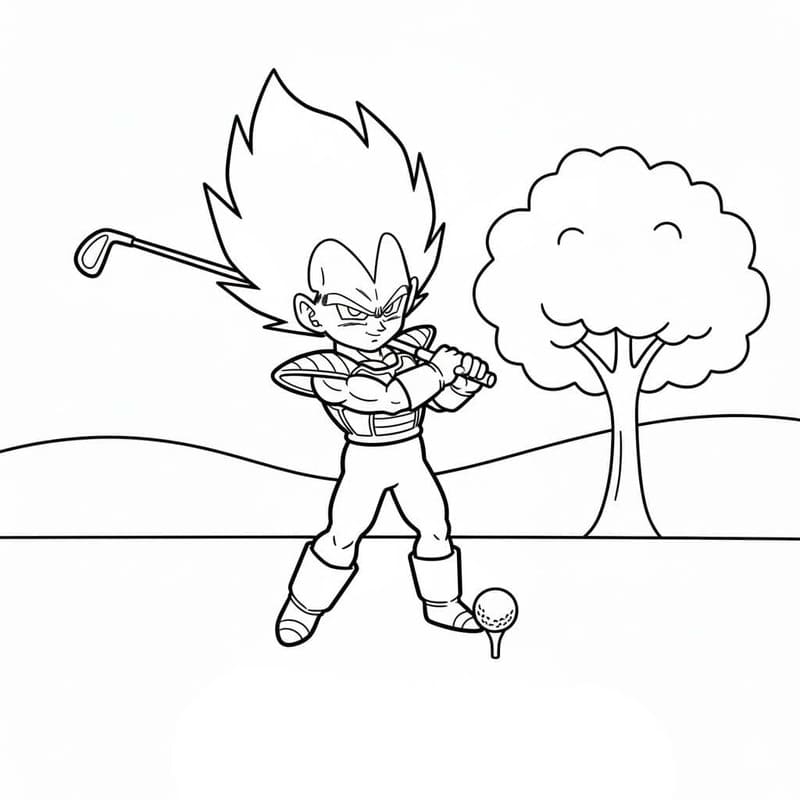 Nakreslete Vegeta tisknutelné omalovánka