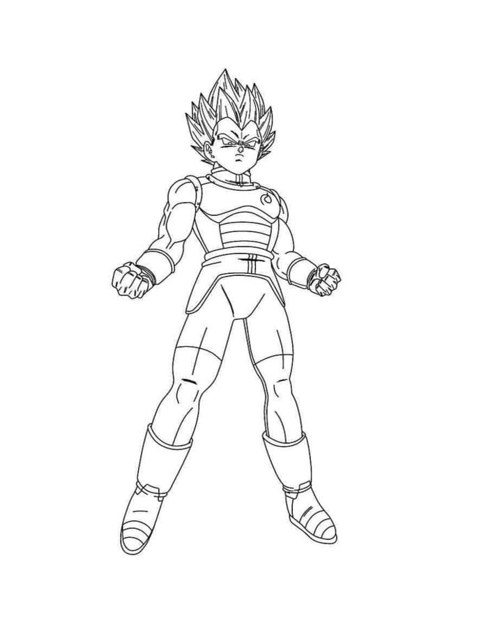 Nakreslete Vegeta základní omalovánka