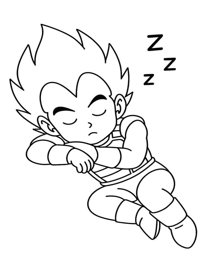 Nakreslete Vegeta zdarma omalovánka