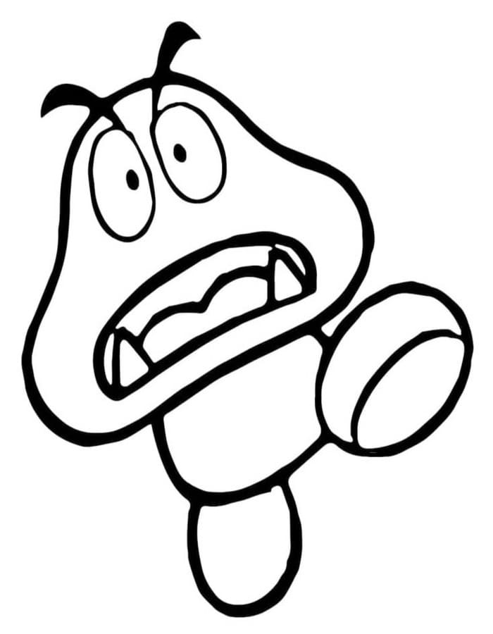 Obraz Goomba tisknutelné omalovánka