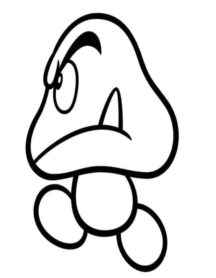 Obraz Goomba zdarma tisknutelné omalovánka