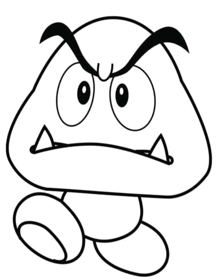 Obraz Goomba zdarma omalovánka