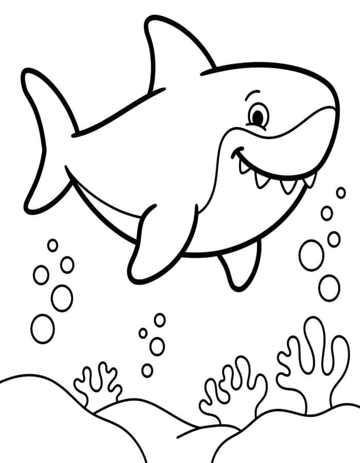 Obraz Megalodon tisknutelné omalovánka