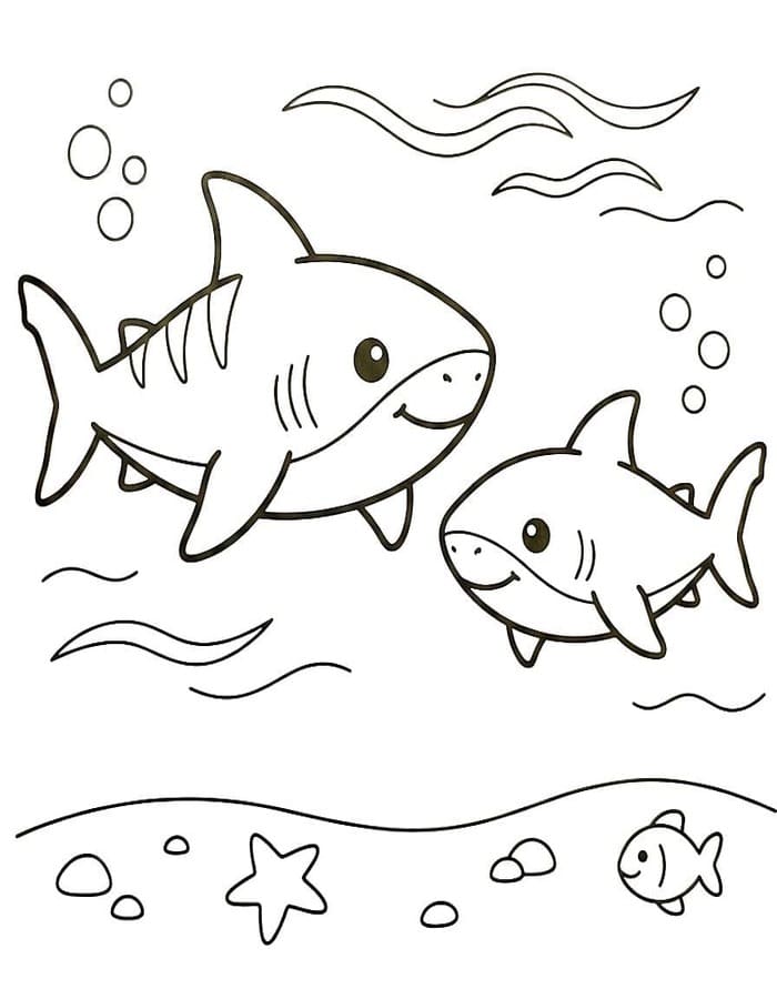 Obraz Megalodon zdarma omalovánka
