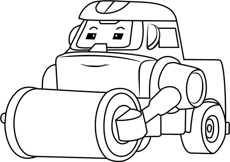 Obraz Robocar Poli zdarma omalovánka