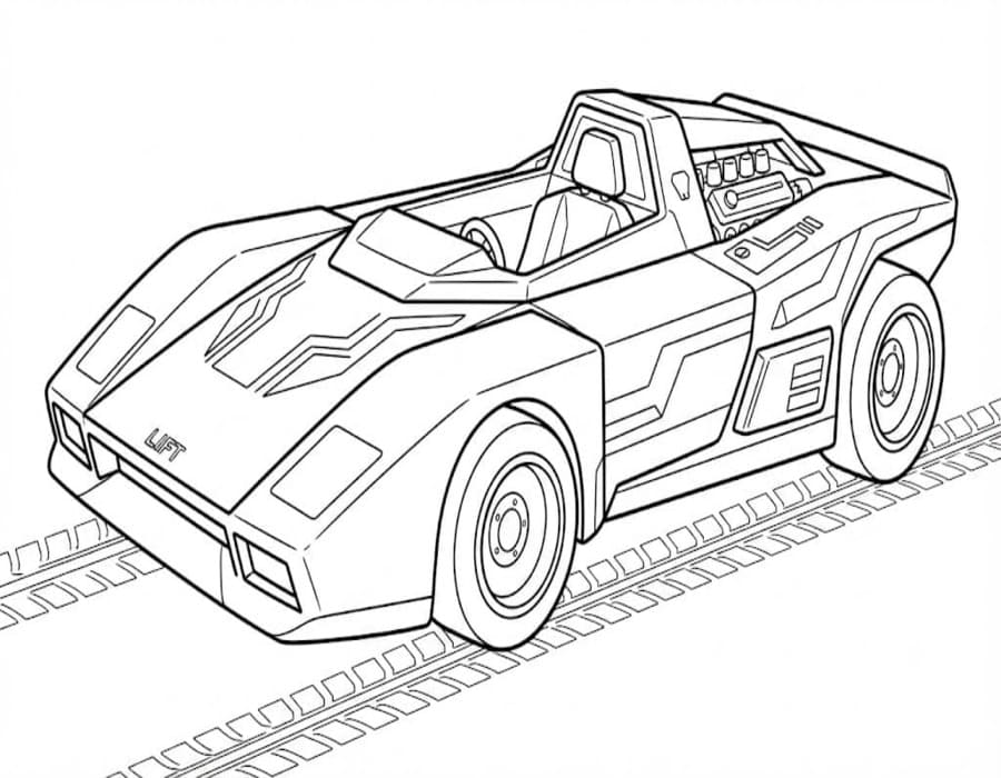 Rocket League k vytisknutí omalovánka