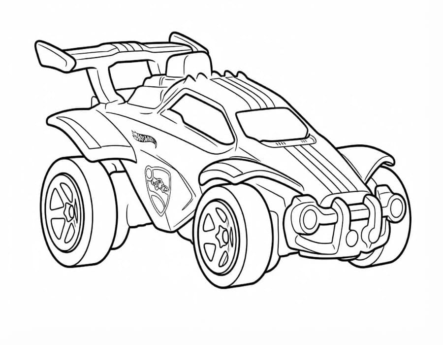 Rocket League pro děti omalovánka