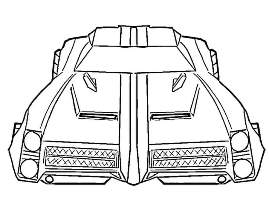 Rocket League tisknutelné omalovánka