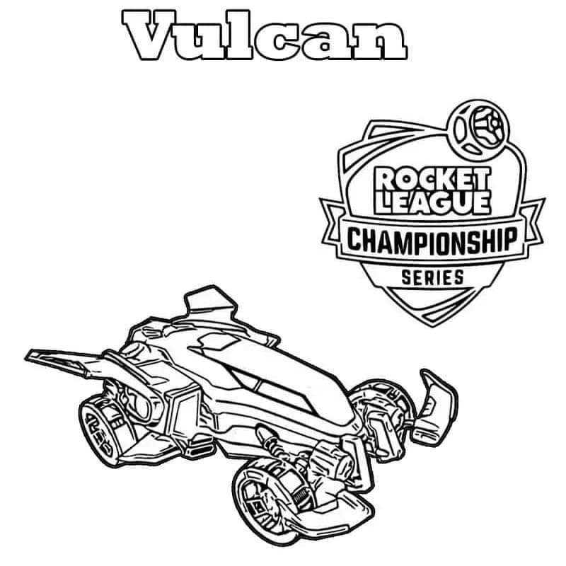 Rocket League základní tisknutelné omalovánka
