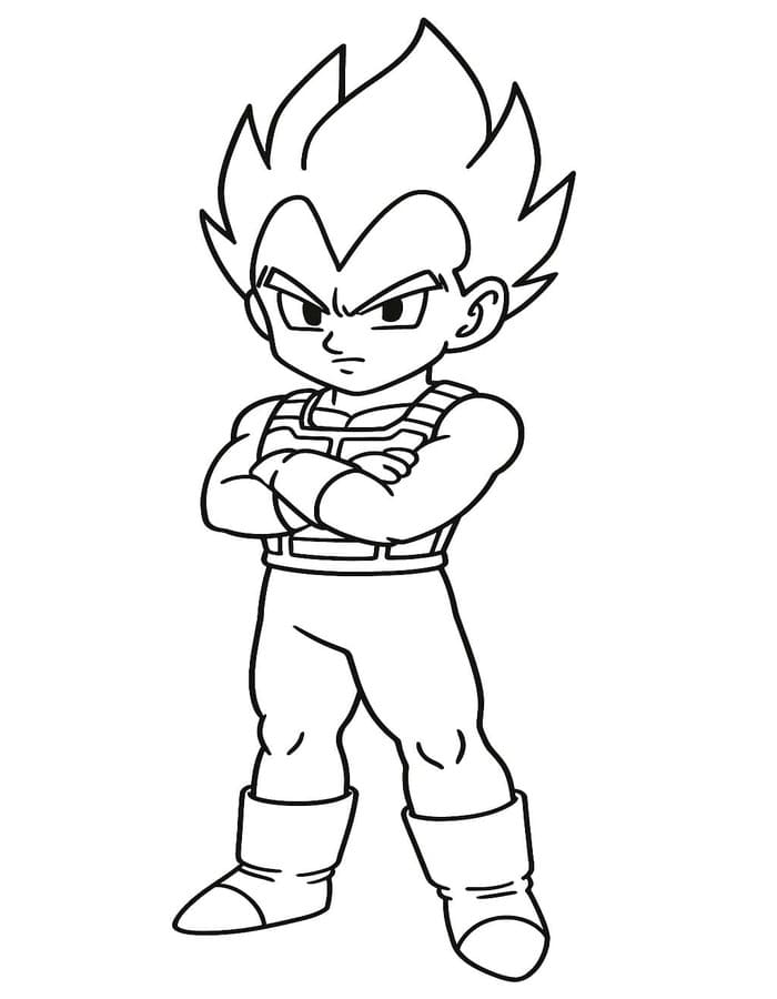 Vegeta omalovánky