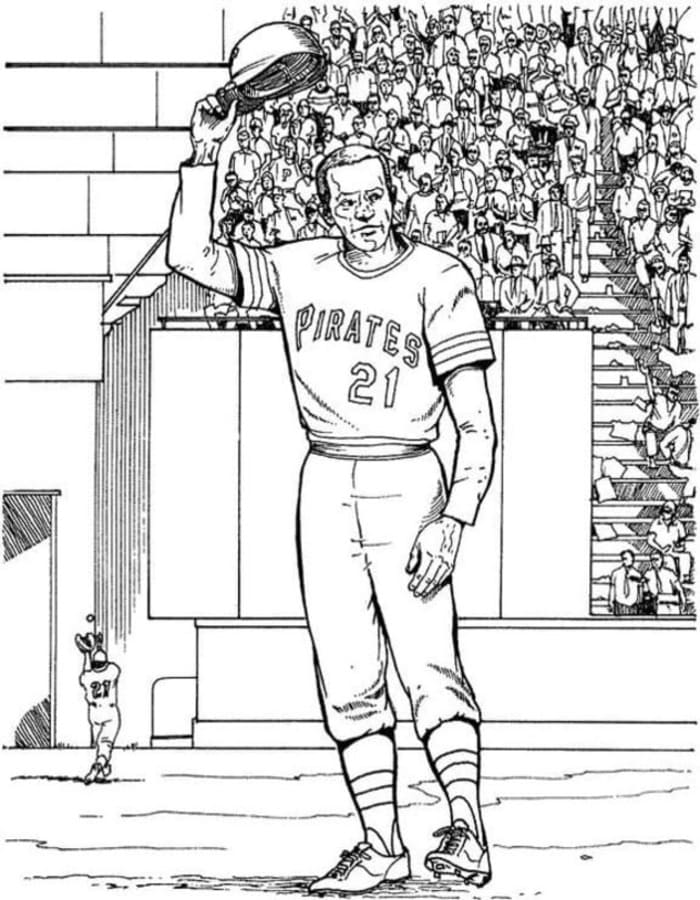 Baseball pro děti omalovánka