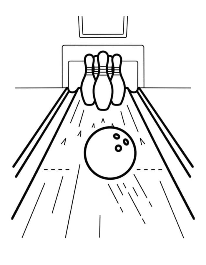 Bowling zdarma základní omalovánka