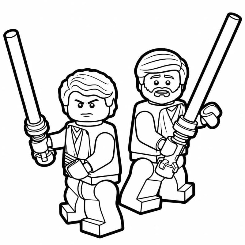 Lego Star Wars k vytisknutí omalovánka