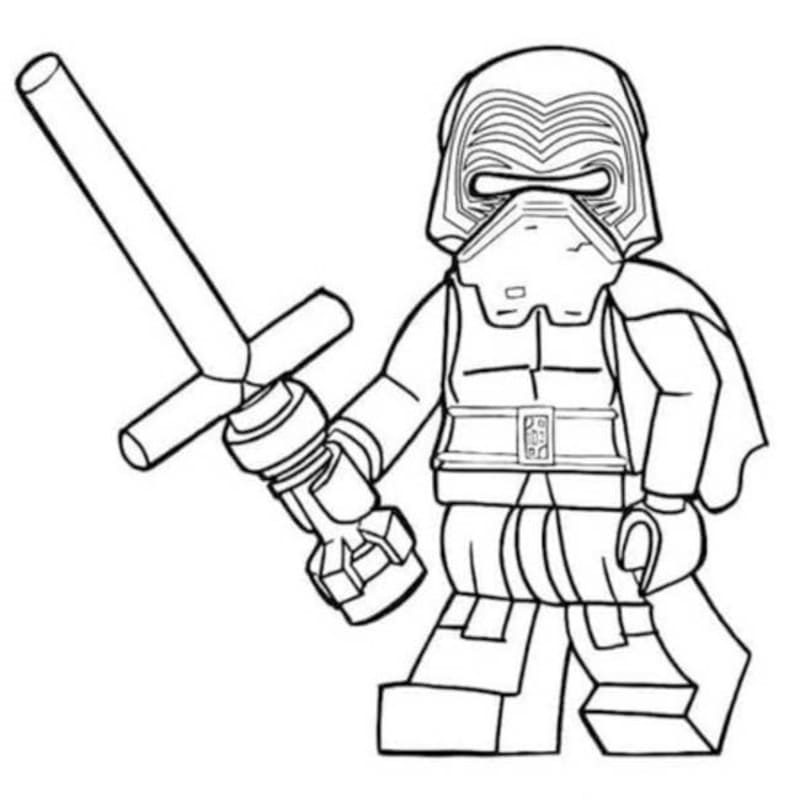 Lego Star Wars zdarma pro děti omalovánka