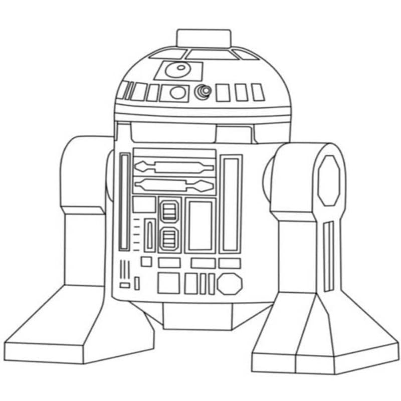 Lego Star Wars zdarma tisknutelné pro děti omalovánka