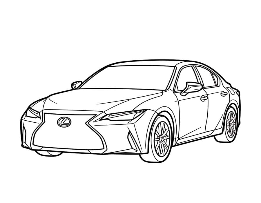 Lexus k vytisknutí omalovánka