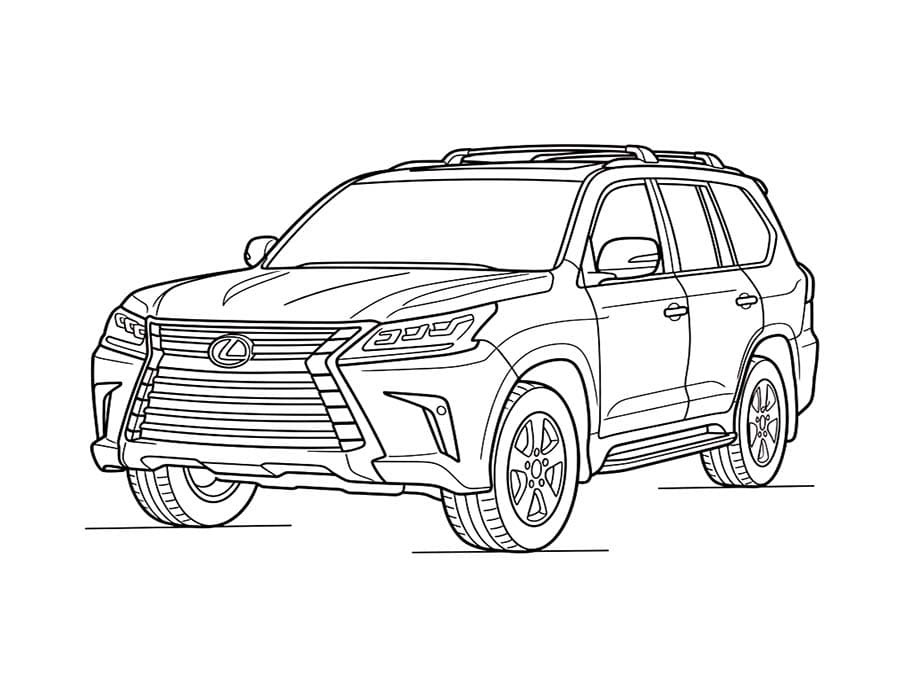 Lexus pro děti omalovánka