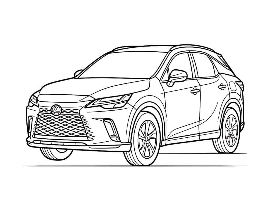 Lexus tisknutelné pro děti omalovánka