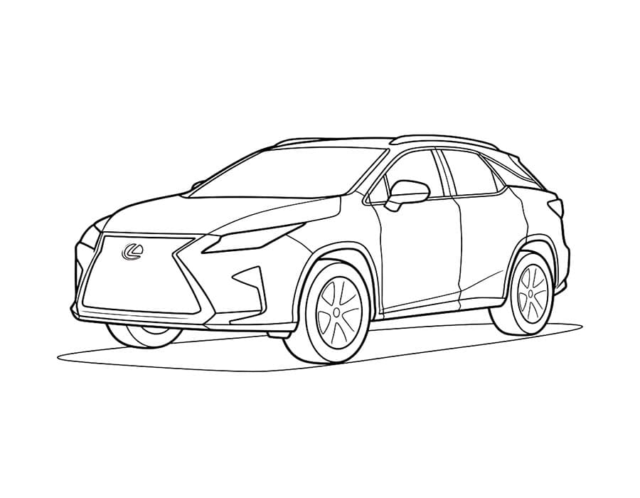 Lexus tisknutelné omalovánka