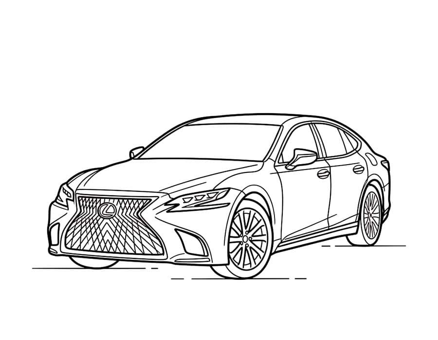 Lexus zdarma pro děti omalovánka