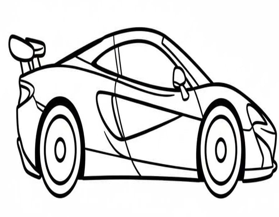 McLaren k vytisknutí omalovánka