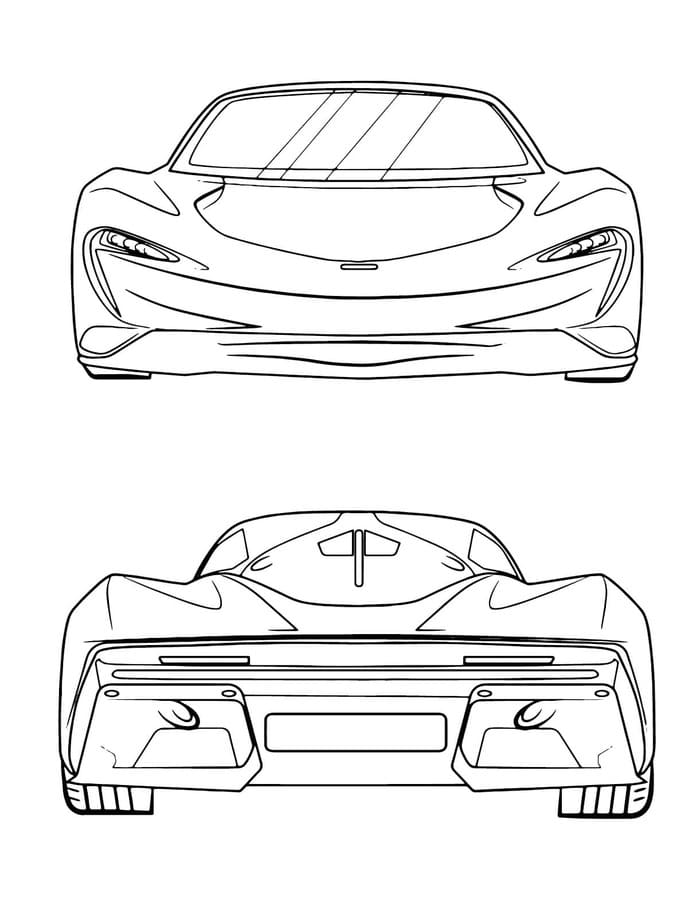 McLaren tisknutelné omalovánka