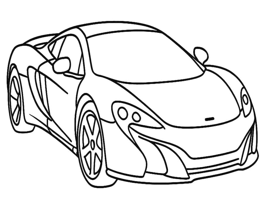 McLaren zdarma snadný tisknutelné omalovánka