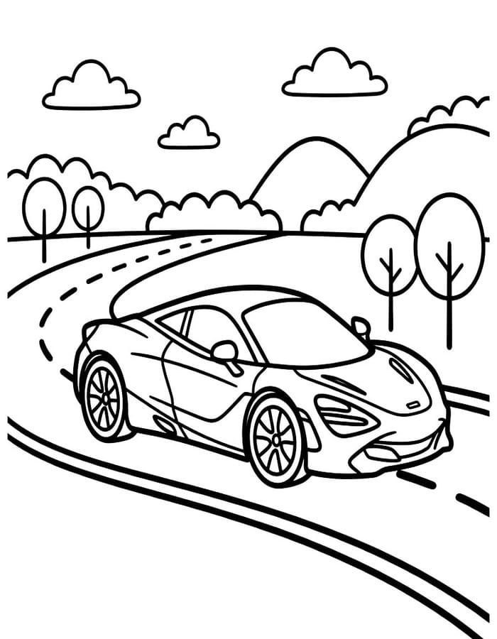 McLaren zdarma snadný omalovánka