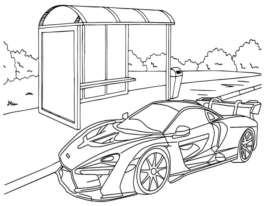 McLaren zdarma základní omalovánka