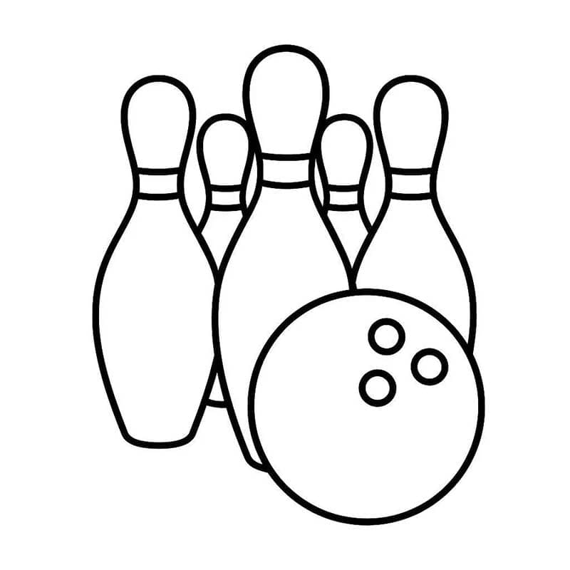 Nakreslete Bowling základní omalovánka