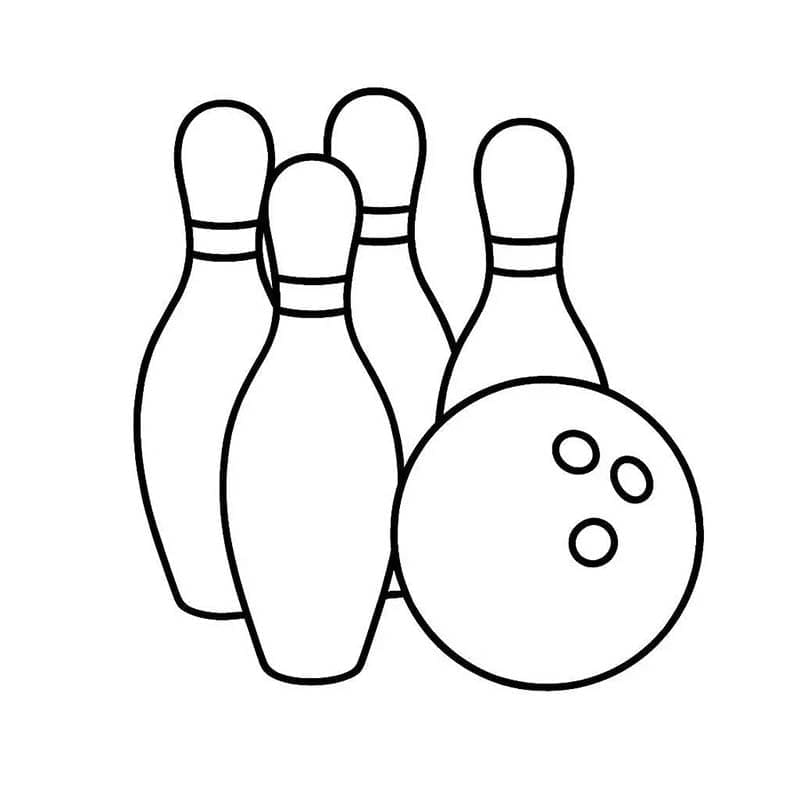 Nakreslete Bowling zdarma základní omalovánka