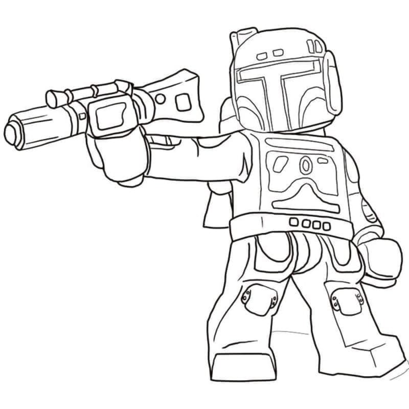 Nakreslete Lego Star Wars k vytisknutí omalovánka