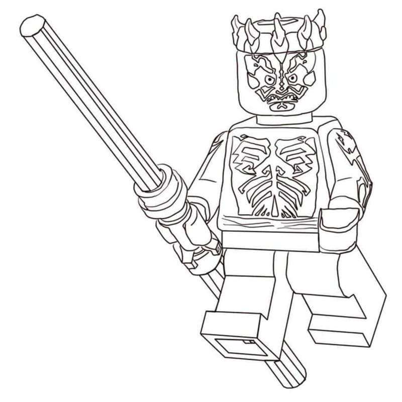 Nakreslete Lego Star Wars pro děti omalovánka