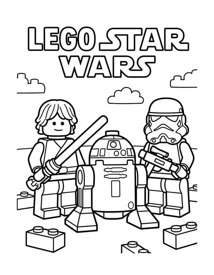 Lego Star Wars omalovánky