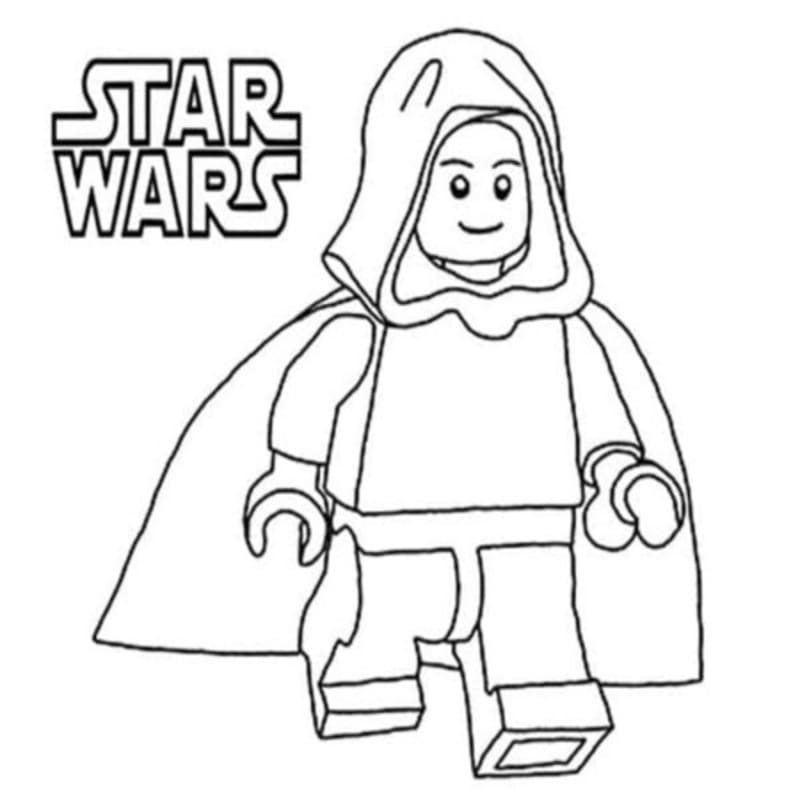 Nakreslete Lego Star Wars zdarma prostý omalovánka