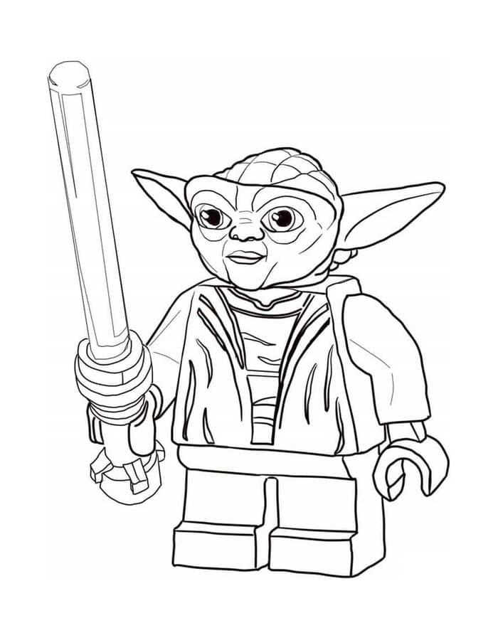 Nakreslete Lego Star Wars zdarma základní tisknutelné omalovánka