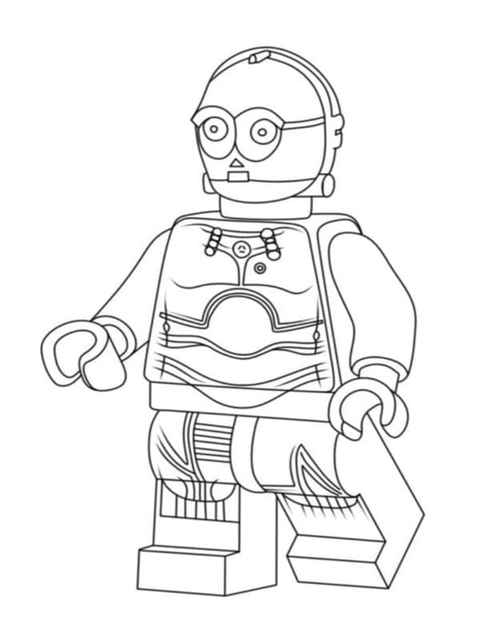 Nakreslete Lego Star Wars zdarma omalovánka