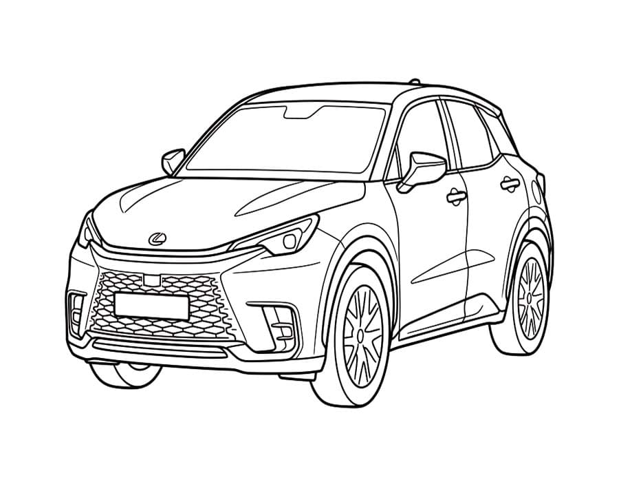 Nakreslete Lexus k vytisknutí zdarma omalovánka
