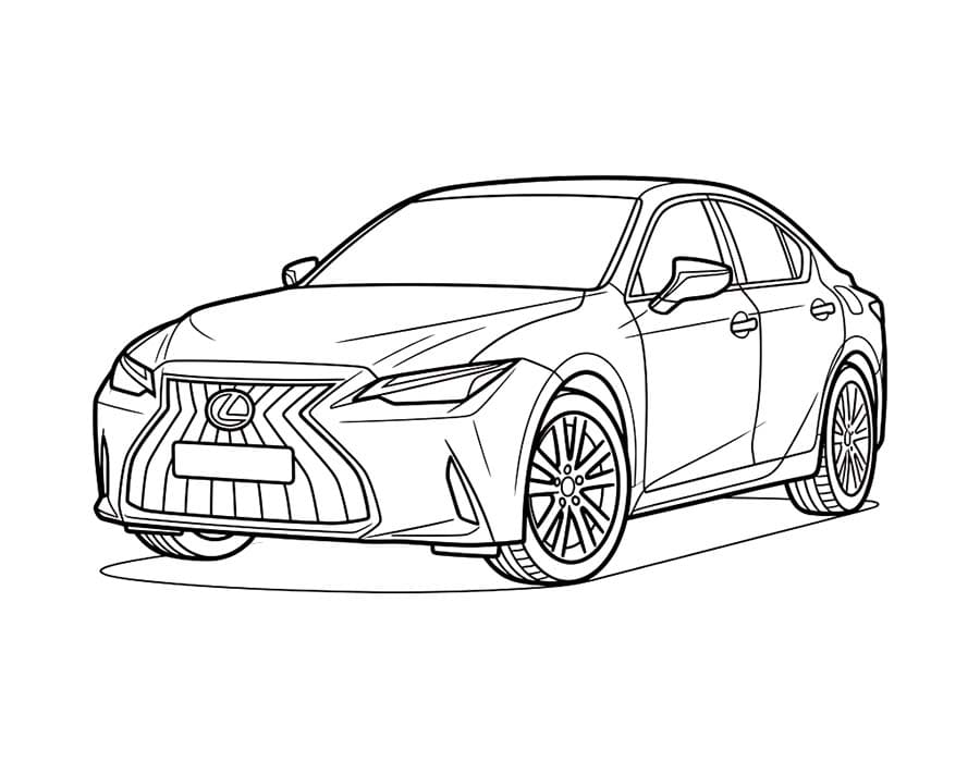 Nakreslete Lexus k vytisknutí omalovánka