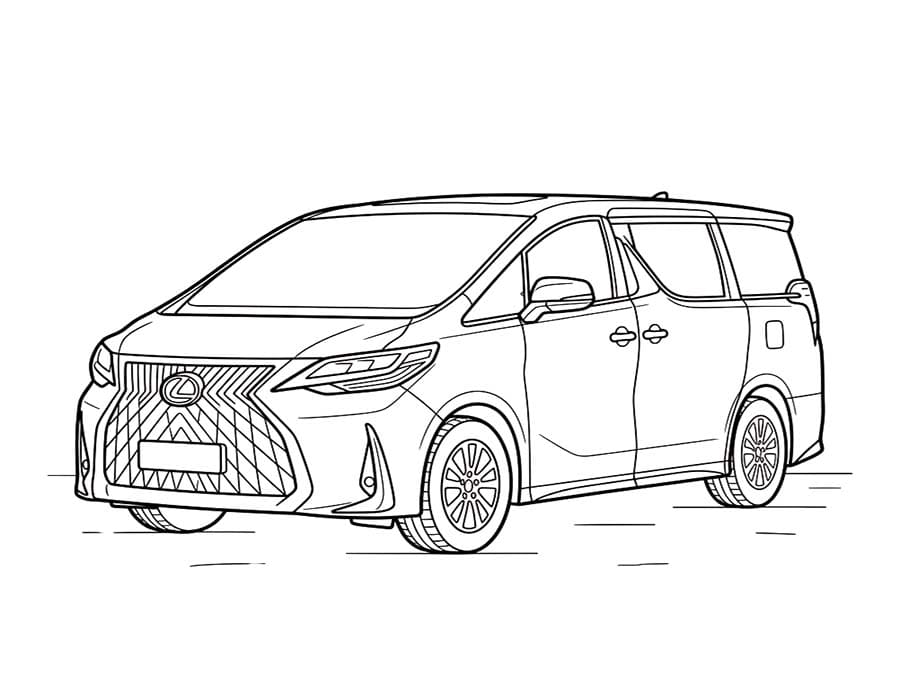 Nakreslete Lexus pro děti omalovánka